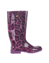 Dolce & Gabbana Animalier Rain Boots, front view