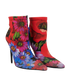 Dolce & Gabbana Floral Ankle Boots, side view