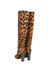 Dolce & Gabbana Leopard Print Boots, &pound;350, Shoes, Brown, Pony / Calfhair, Back view
