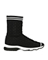 Fendi Black Sock Boots, front view