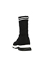 Fendi Black Sock Boots, back view