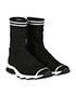 Fendi Black Sock Boots, side view