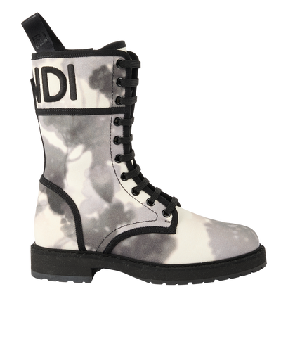 Fendi FF Combat Boots, front view