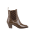 Fendi Croc Embossed Ankle Boots, front view