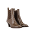 Fendi Croc Embossed Ankle Boots, side view