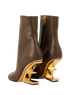 Fendi First Heeled Ankle Boots, back view