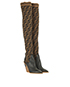 Fendi FF Over-the-knee Sock Boots, side view