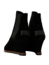 Fendi Wedge Ankle Boots, &pound;120, Shoes, Black, Suede, Back view