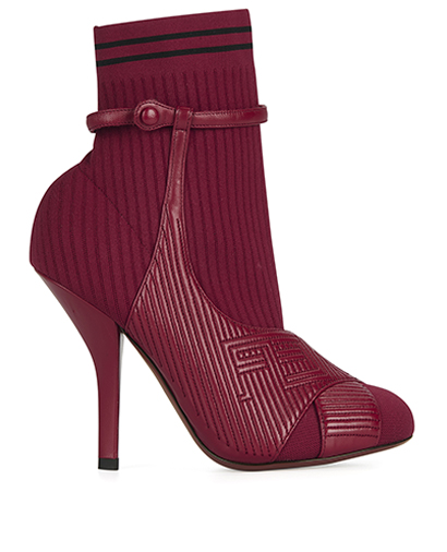 Fendi Heeled Sock Boots, front view