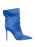 Gianvito Rossi Mid-Length Boots, £350, Shoes, Blue, Leather/Satin, Front view