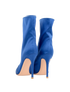 Gianvito Rossi Mid-Length Boots, £350, Shoes, Blue, Leather/Satin, Back view