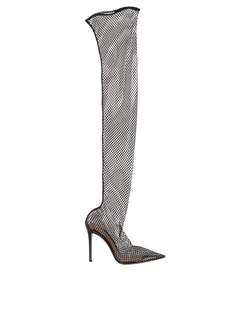 Gianvito Rossi Over Knee Stocking Boots, Synthetic, Black, UK8, DB/B, 3*