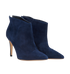 Gianvito Rossi Punity Ankle Booties, &pound;80, Shoes, Navy, Suede, Side view