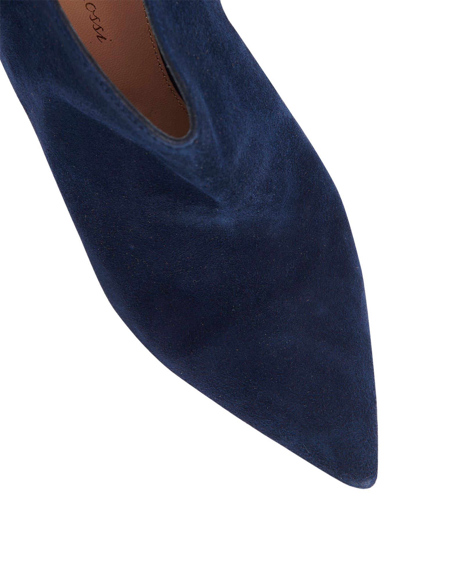 Gianvito Rossi Punity Ankle Booties, &pound;80, Shoes, Navy, Suede, Other view