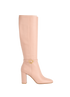 Gianvito Rossi Knee High Buckle Boots, front view