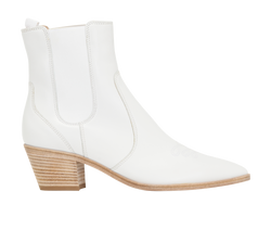 Gianvito Rossi Ankle Boots, Leather, White,UK4, DB, 3*