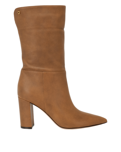 Gianvito Rossi Piper Boots, &pound;180, Shoes, Brown, Leather, Front view