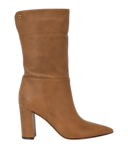 Gianvito Rossi Piper Boots, Leather, Brown, UK6, DB/B, 3*