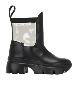 Giuseppe Zanotti Apocalypse Riot Boots, Leather/PVC, Black, UK 4, 3*
