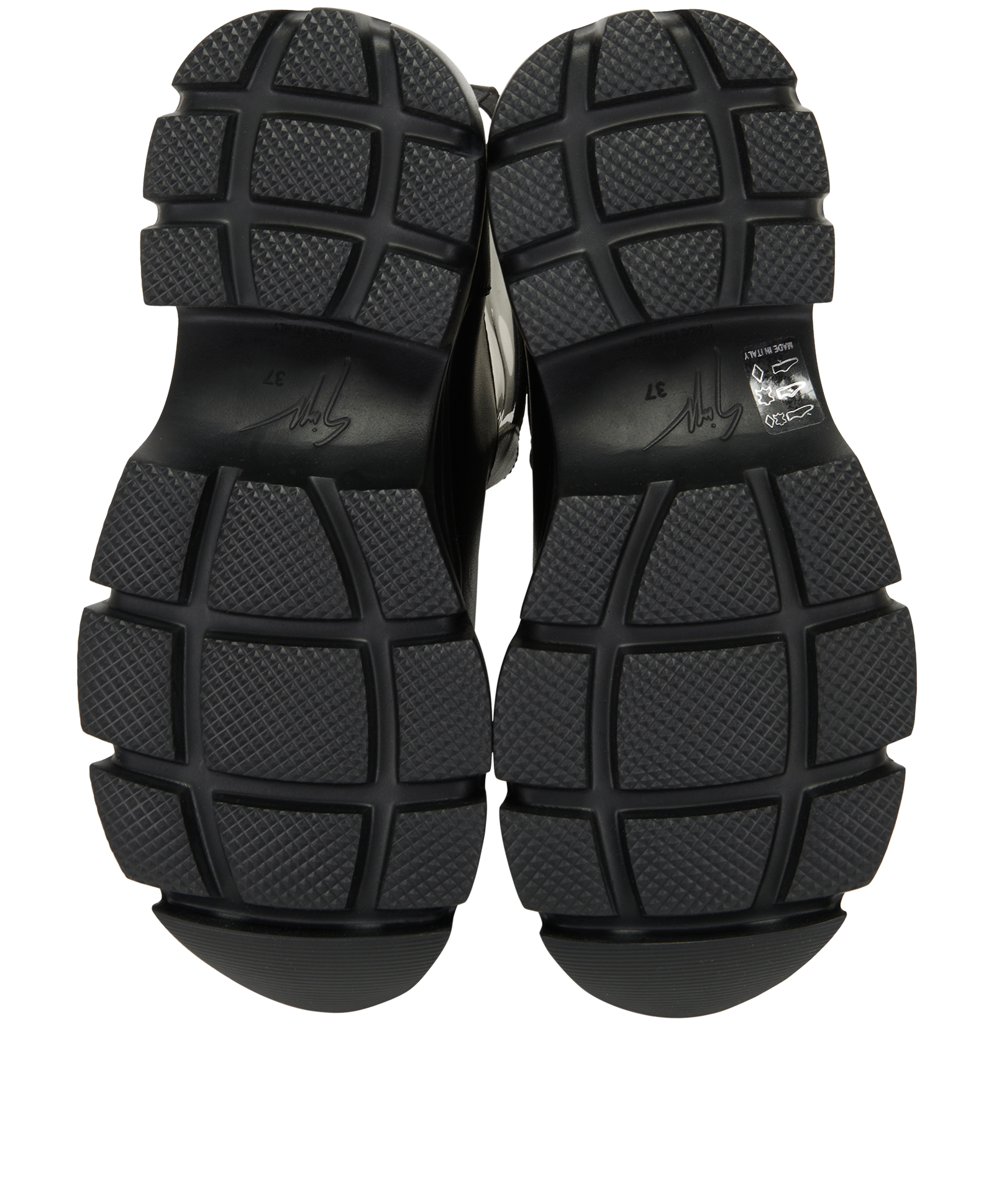 Giuseppe Zanotti Apocalypse Riot Boots, &pound;110, Shoes, Black, Leather/PVC, Top view