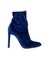 Giuseppe Zanotti Single Rose Boots, &pound;110, Shoes, Blue, Velvet, Front view