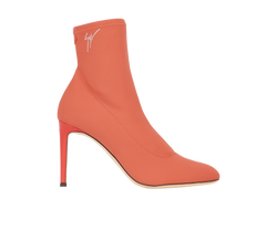 Giuseppe Zanotti Bimba 90 Ankle Boots, Fabric, Orange, UK6, B/DB, 3*