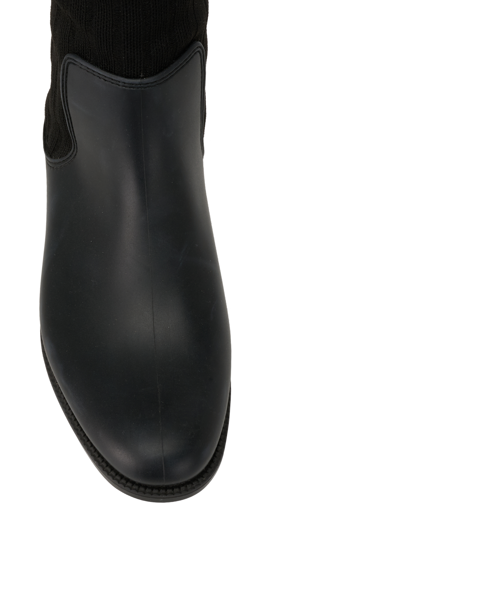 Givenchy Over The Knee Rain Sock Boots, &pound;295, Shoes, Black, Crochet Knit/Rubber, Other view