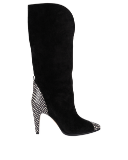 Givenchy Snake Toe High Boots, Suede, Black, UK4.5, DB, 3*