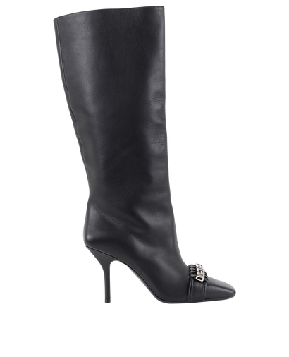 Givenchy Woven Knee High Boots, front view