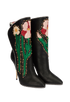 Gucci 2017 Floral Fosca Studded Boots, side view
