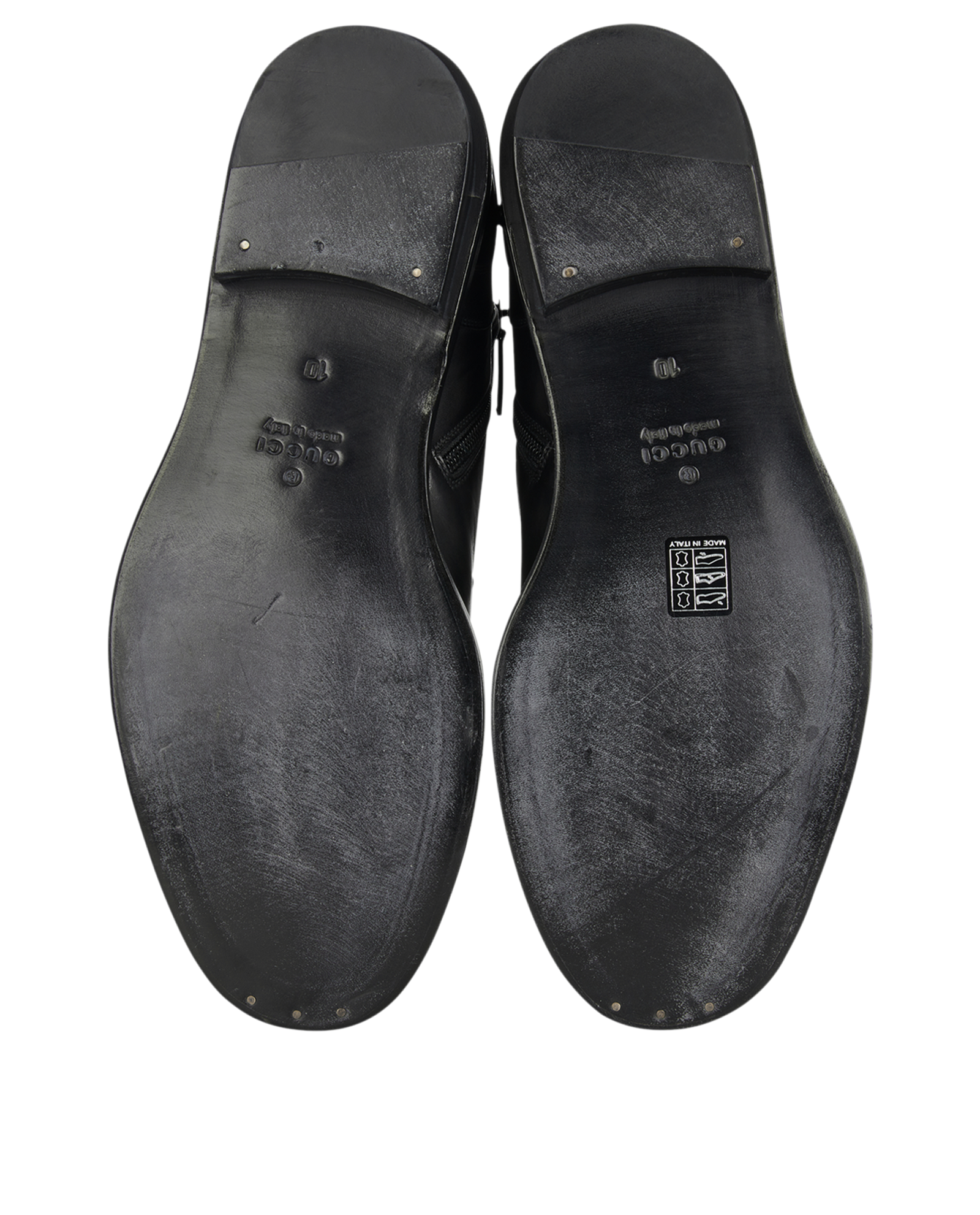 Gucci Vintage Lace Up Ankle Boots, &pound;240, Shoes, Black, Leather, Top view