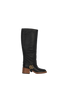 Gucci Lola GG Plaque Gaiter Boots, £450, Shoes, Blue, Leather, Front view