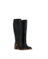 Gucci Lola GG Plaque Gaiter Boots, £450, Shoes, Blue, Leather, Side view