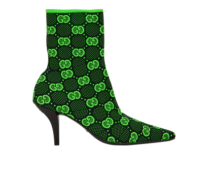 Gucci Monogram Techno Knit Sock Boots, front view