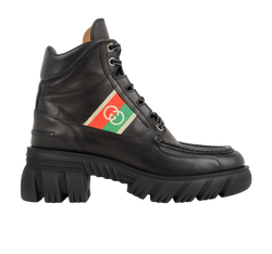 Gucci GG Ankle Boots, Men, Leather, Black, UK8, B/DB, 3*