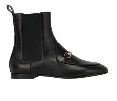 Gucci Jordaan Bootie, &pound;350, Shoes, Black, Leather, Front view