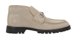 Gucci Horsebit Ankle Boots,Mens, Suede, Beige, UK10, DB, 2*