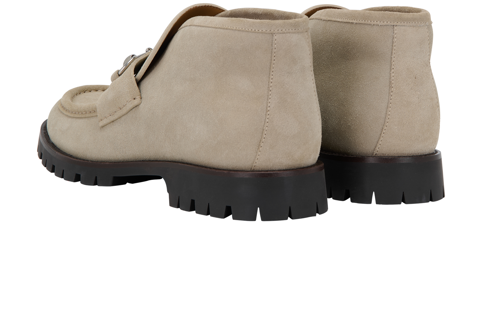 Gucci Horsebit Ankle Boots, &pound;395, Shoes, Beige, Suede, Back view