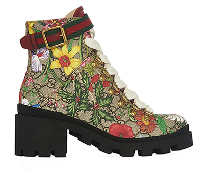 Gucci GG Supreme Ankle Boots, front view
