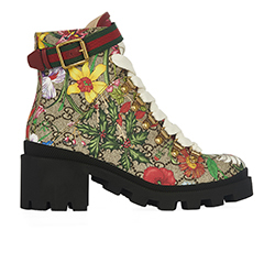 Gucci GG Supreme Ankle Boots, Canvas, GG/Multi, 2, DB/B, 5*
