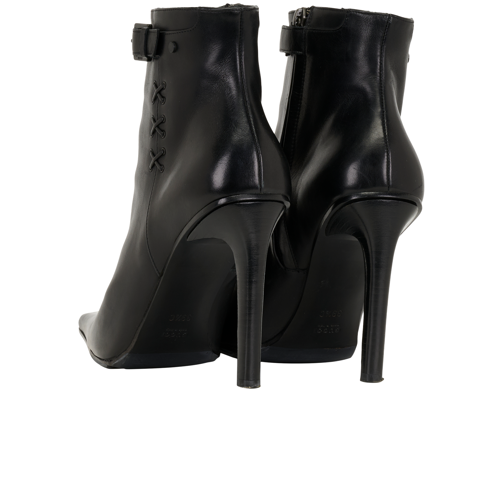 Gucci 2002 Vintage Boots, &pound;195, Shoes, Black, Leather, Back view