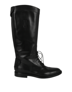 Gucci Cavaliere Boots, Mens, Leather, Black, UK7.5, 2*