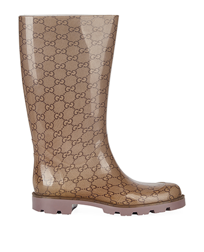 Gucci Monogram Rain Boots, front view