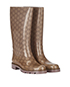 Gucci Monogram Rain Boots, side view