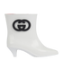 Gucci Interlocking G Kitten Heel Boots, &pound;350, Shoes, Black/White, Rubber, Front view