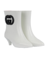 Gucci Interlocking G Kitten Heel Boots, &pound;350, Shoes, Black/White, Rubber, Side view