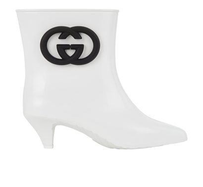 Gucci Interlocking G Kitten Heel Boots, front view