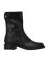 Gucci GG Embossed Biker Boots, &pound;350, Shoes, Black, Leather, Front view