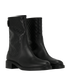 Gucci GG Embossed Biker Boots, &pound;350, Shoes, Black, Leather, Side view
