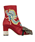Gucci Embroidered Dragon Ankle Boots, other view